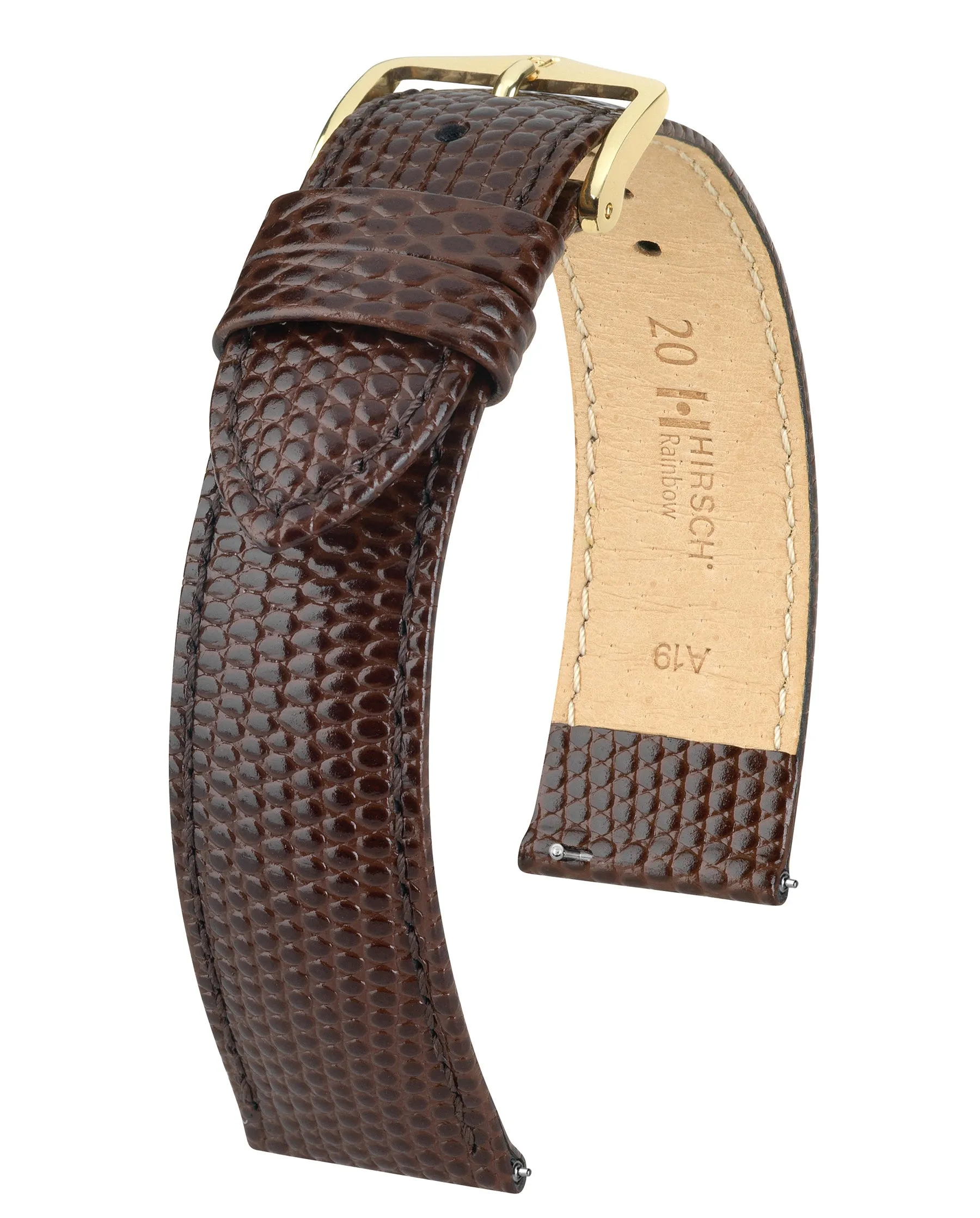 Ladies HIRSCH RAINBOW Lizard Embossed Calfskin Watch Strap  1230 26