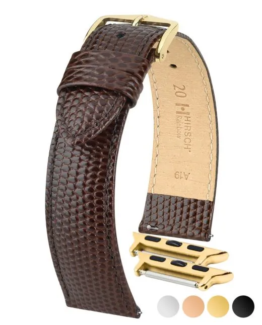 Ladies HIRSCH RAINBOW Lizard Embossed Calfskin Watch Strap  1230 26