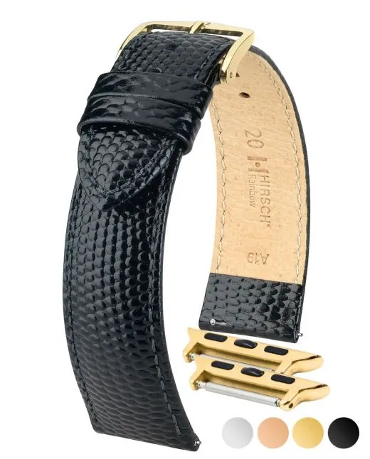 Ladies HIRSCH RAINBOW Lizard Embossed Calfskin Watch Strap  1230 26