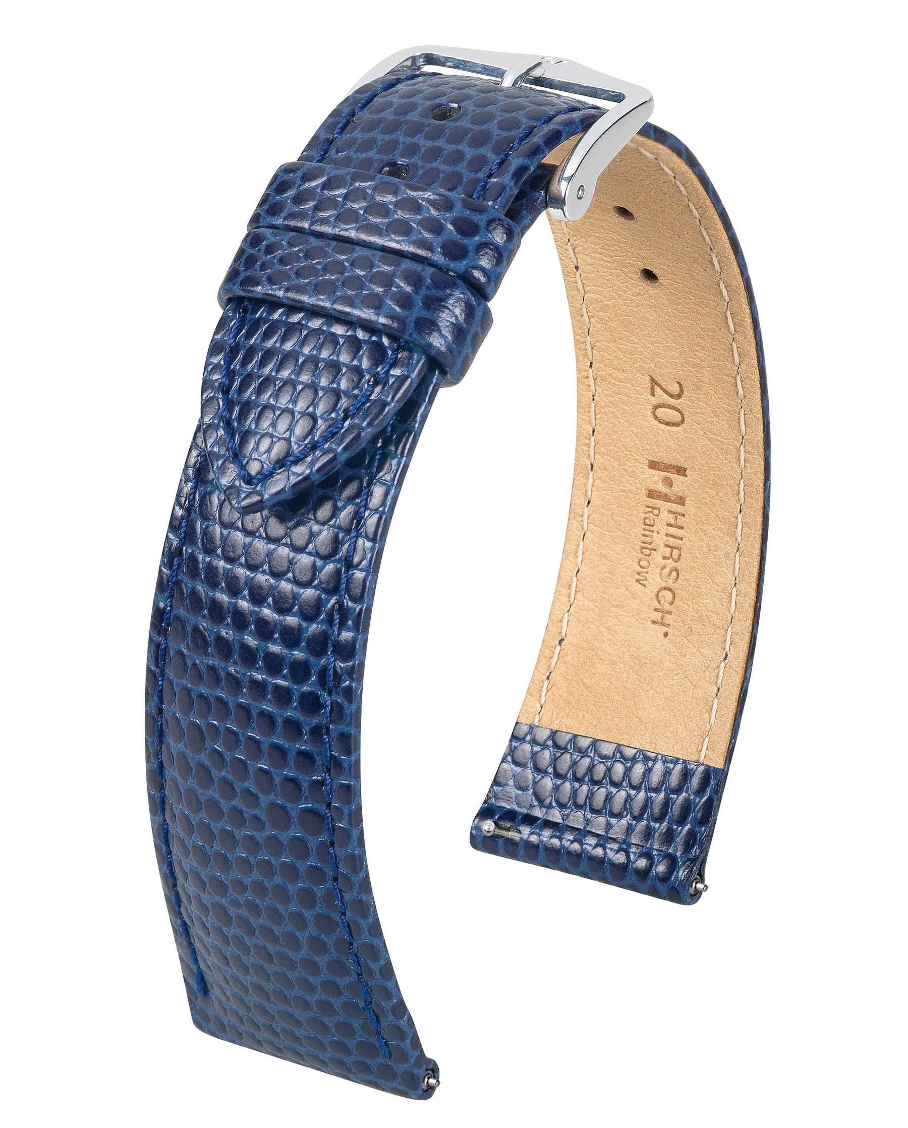 Ladies HIRSCH RAINBOW Lizard Embossed Calfskin Watch Strap  1230 26