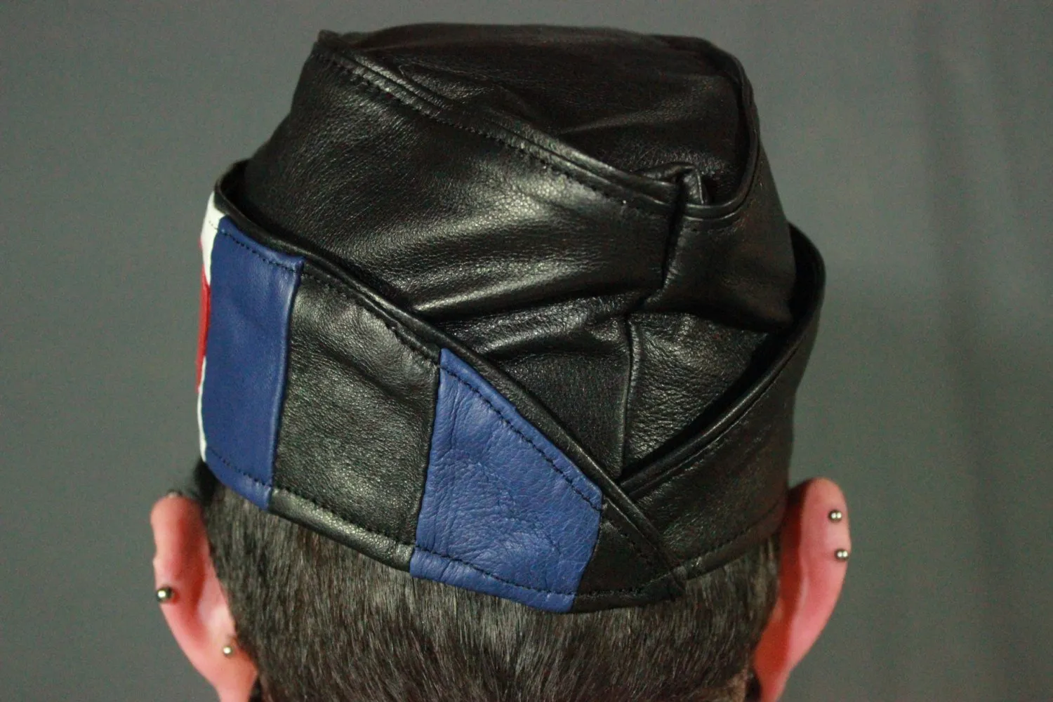 Leather Pride Leather Garrison Cap