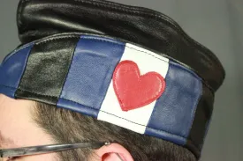 Leather Pride Leather Garrison Cap