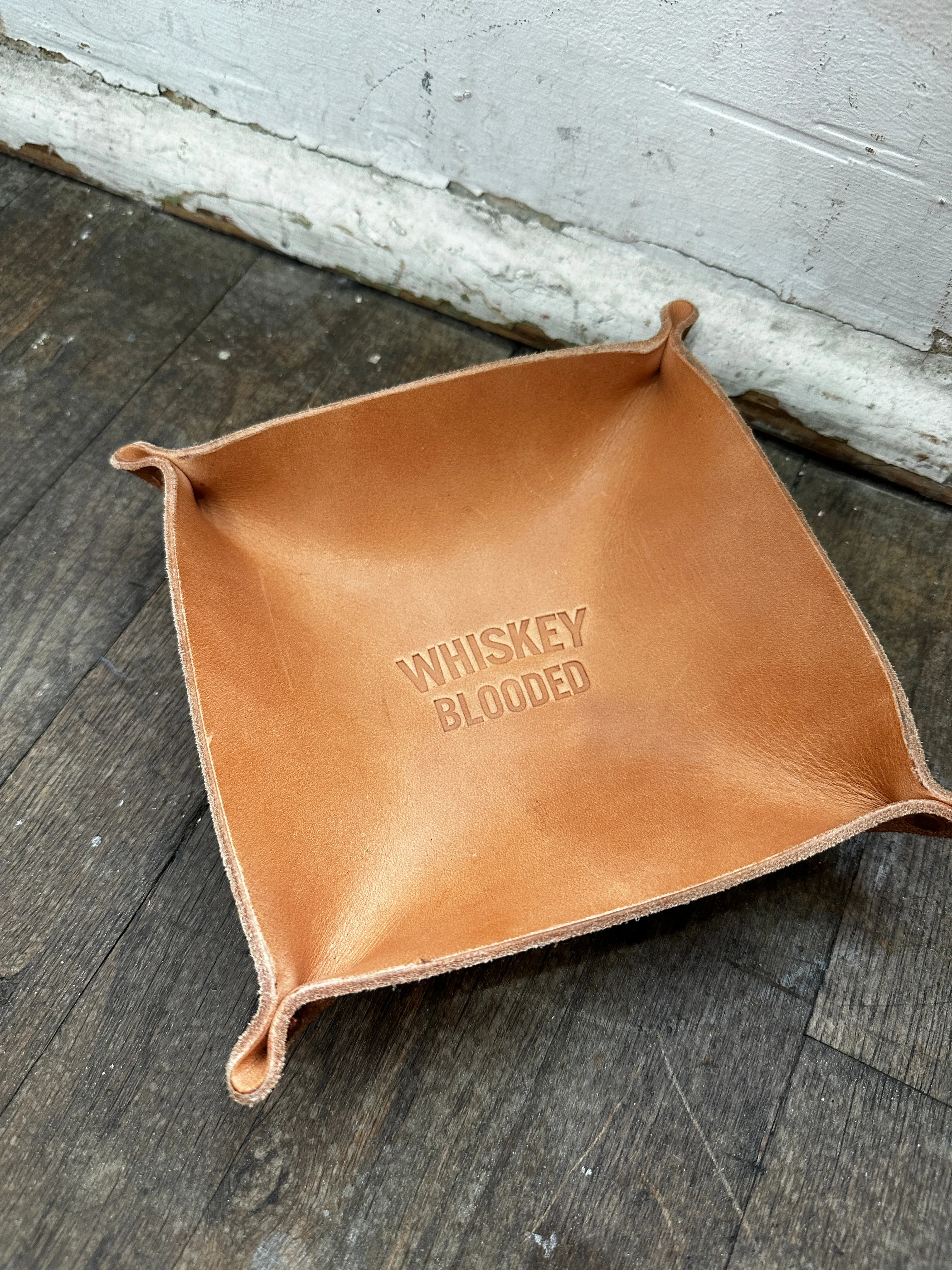 Leather Valet Tray | Whiskey Blooded | Manready Mercantile