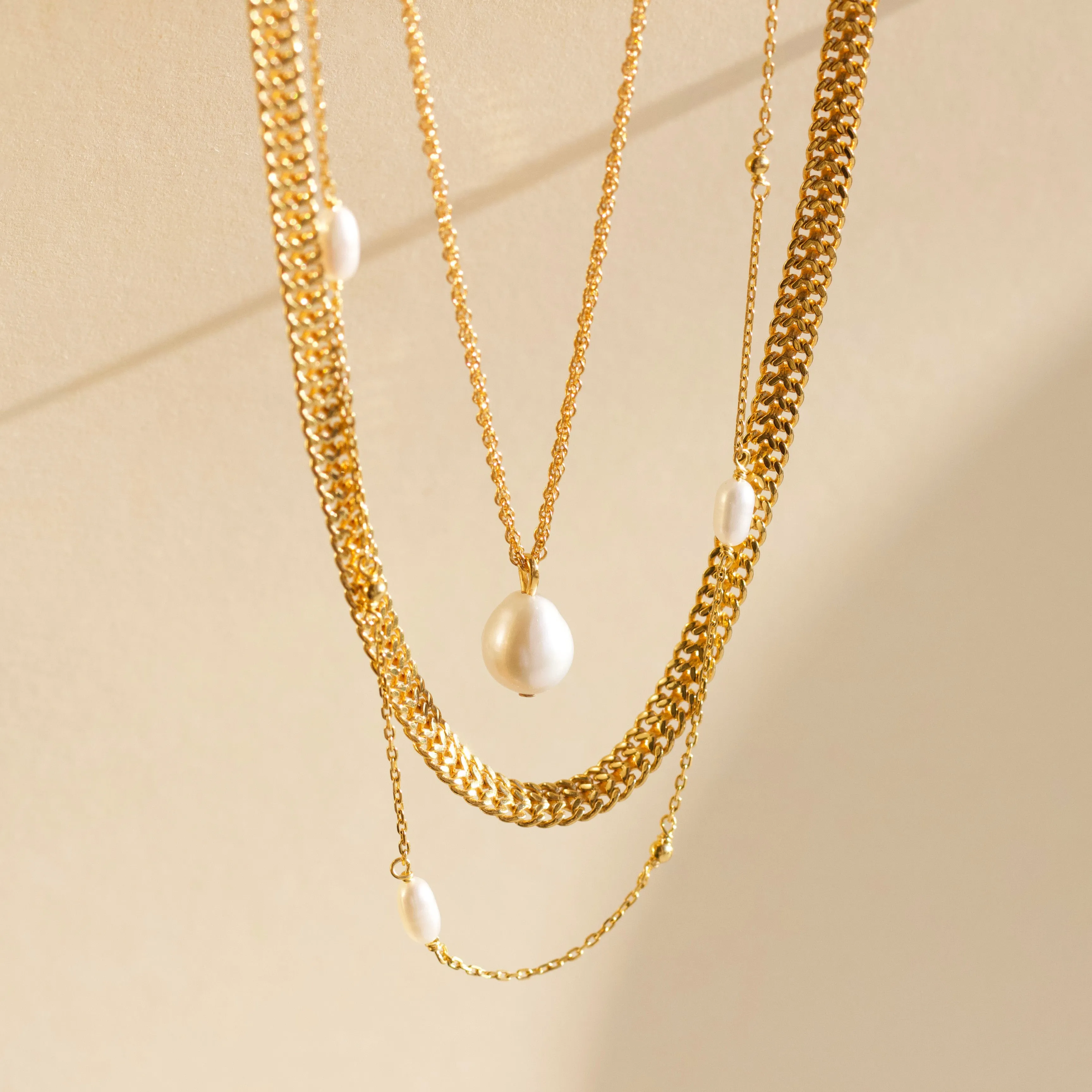 Luxe Baroque Pearl Pendant Necklace