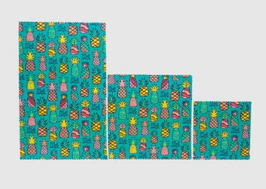 Meli Wraps Beeswax Food Wrap - Pineapple Print