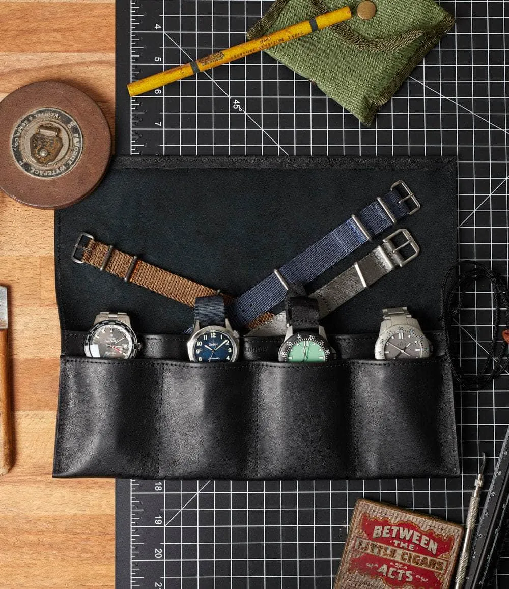 Nappa Leather Watch Roll