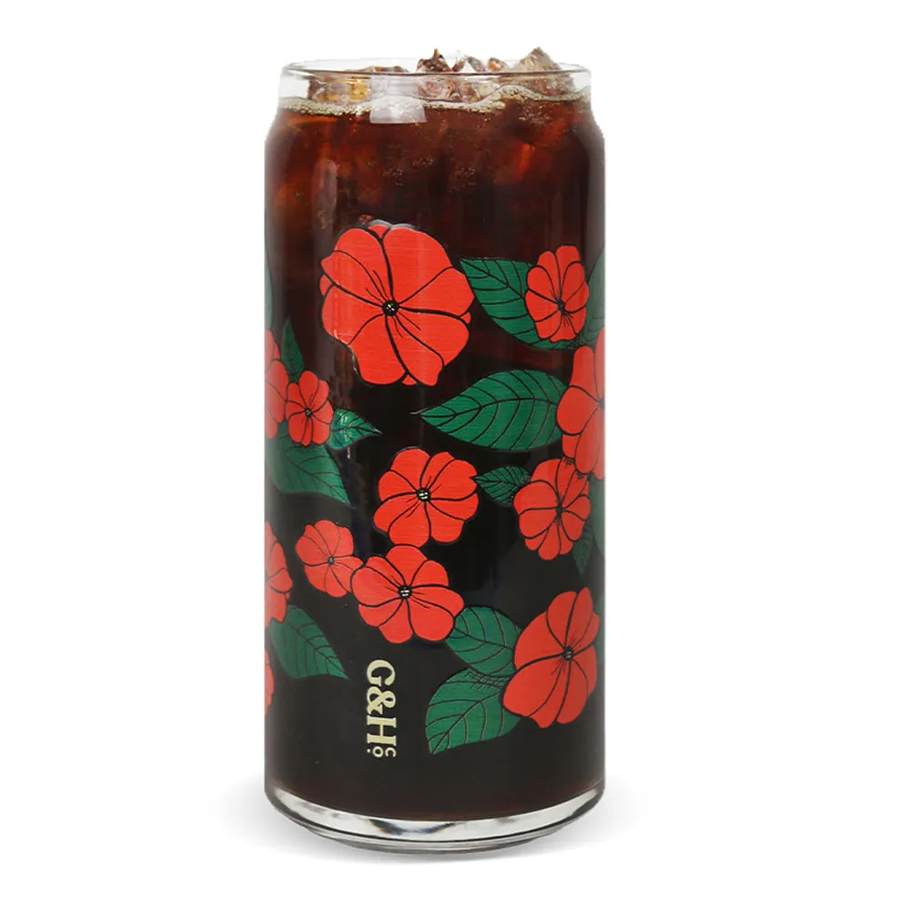 New Guinea Impatiens Cold Brew Glass