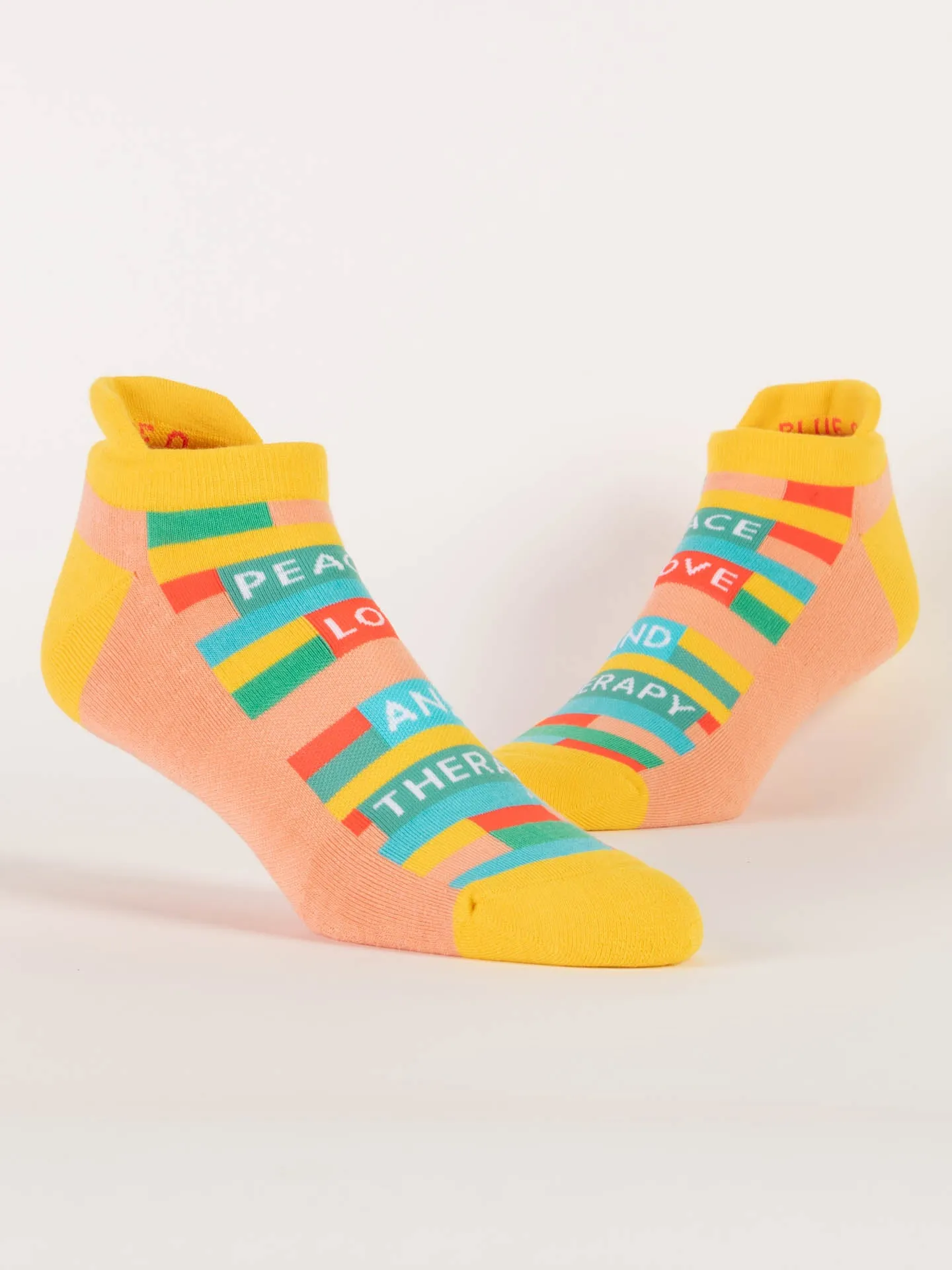 Peace Love & Therapy Sneaker Socks