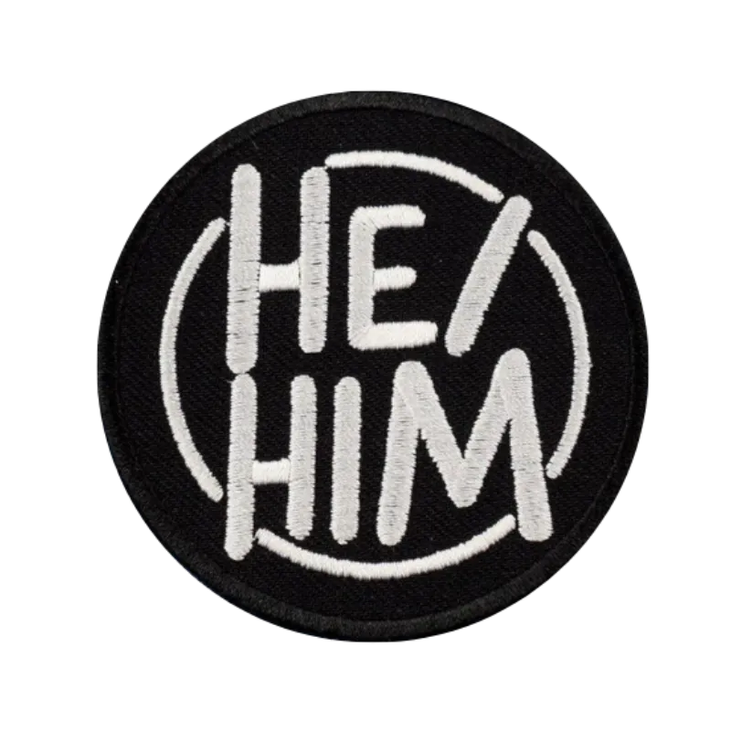 PRONOUNS HE/HIM CIRCLE MultiMoodz Patch