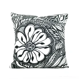 "Botanica" Vegan Throw Pillow design by Dallas artist Jody Pham (Multicolored)