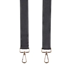 Strap Leather Stripe Black