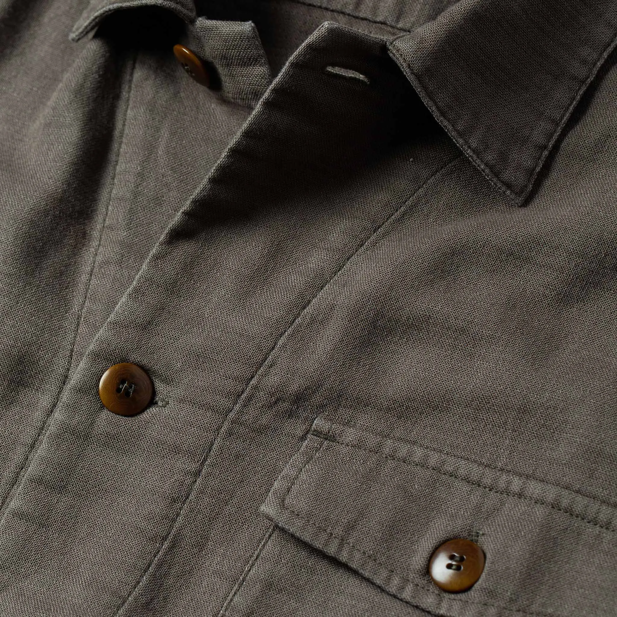 The Caravan Shirt in Walnut Double Cloth