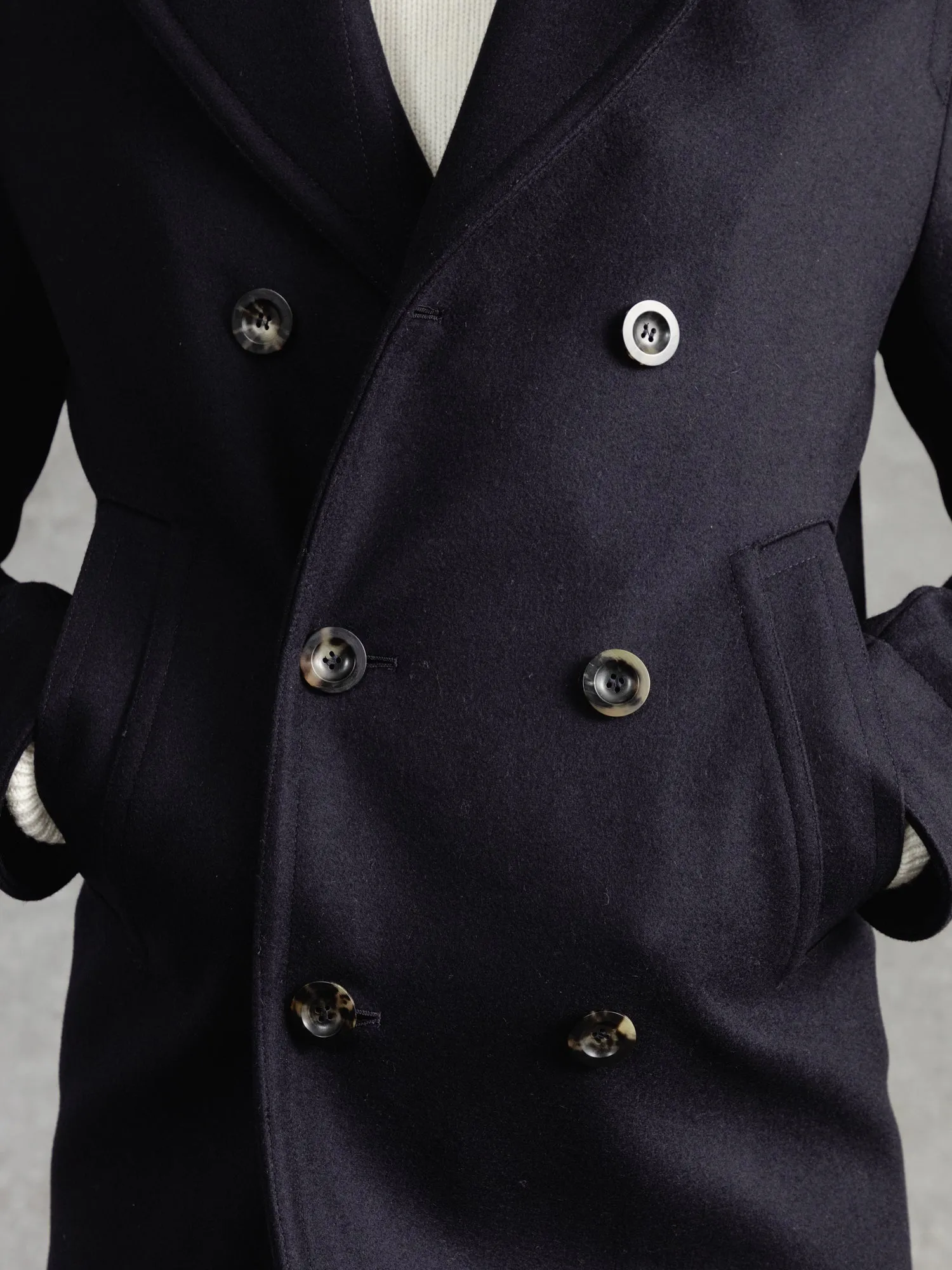 The Manchester Peacoat - Navy