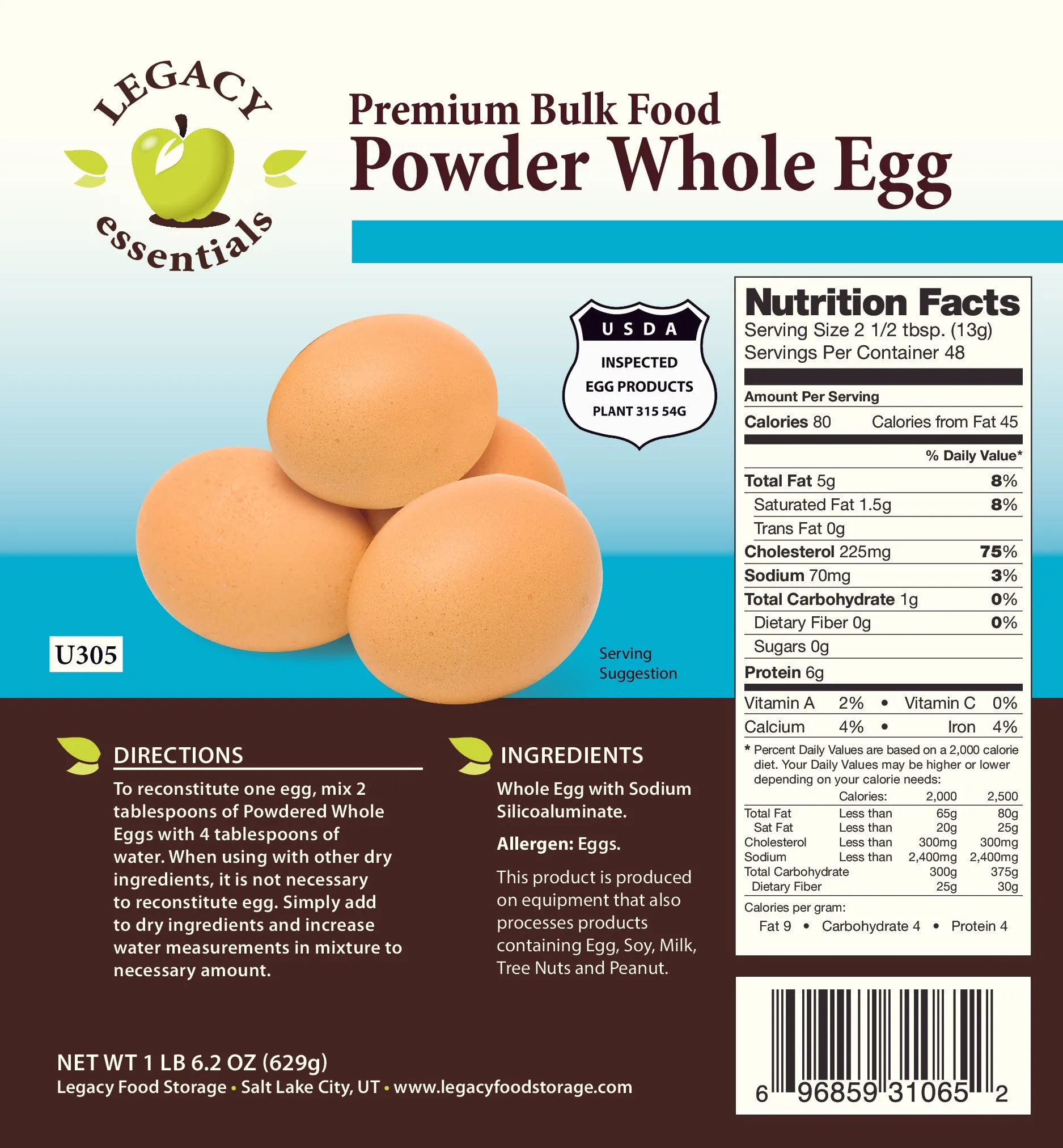 Whole Powdered Eggs